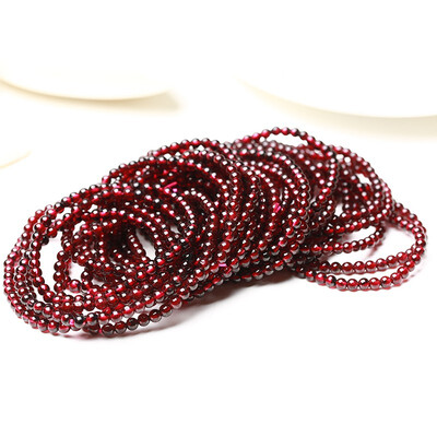 

Red garnet bracelet single circle female fashion bracelet