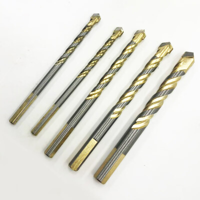 

6 Pcs Alloy Triangle Drill Wall Marble Ceramic Tile Cement Multi-function Punch