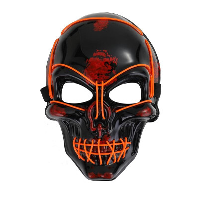 

Light Up LED Skeleton Skull Mask HalloweenHoliday Light Costume Accessory Scary Frighten Party Mask