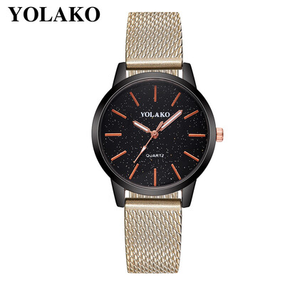 

YOLAKO Quartz Watches Men Women Fashion Watch Elegant Minimalism Casual Leather Clock Ladies Wristwatch relojes mujer 533