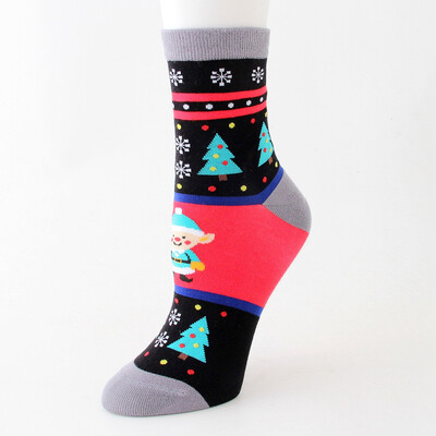 

Womens Socks Warm Christmas Cotton Socks Cosy Female Cute Snowman Santa Claus Reindeer Bear Man Printed Hosiery