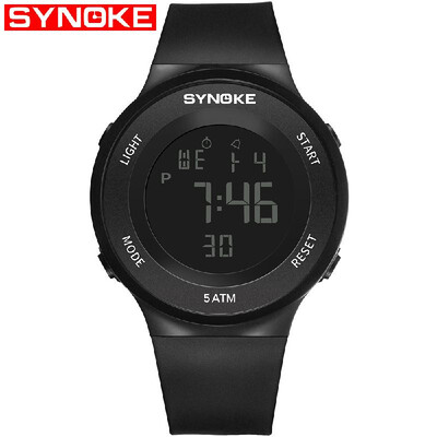 

SYNOKE 9199 Sport Watch LED Digital Watch Alarm Luminous Second Timing Waterproof Sport Band