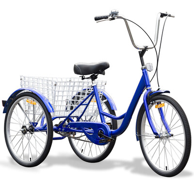 

Blue Single Speed Tricycle with Adjustable Seat