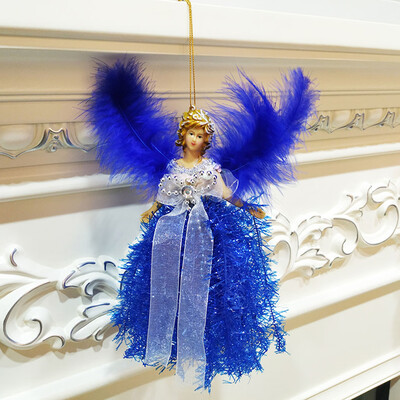 

Tailored Christmas Feather Angel Doll Hanging Xmas Tree Pendants Ornaments Home Decor