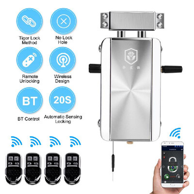 

Intelligent Remote Control Lock Invisible Anti-theft Security Home Door Lock Support Remote Control Switch Lock BT APP Control Ind