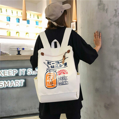 

Wu Li bf wind ancient feeling bag Korean Harajuku ulzzang high school Hyun-a Kim Mori backpack backpack students