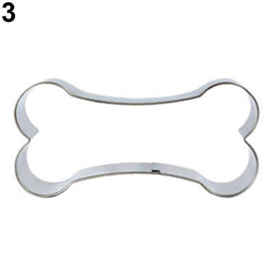 

Stainless Steel Dress Car Bone Puppy Dog Circle Mould Cookie Cutter DIY Mold