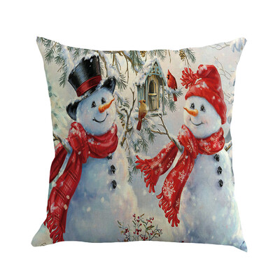 

Siaonvr Christmas Pillow Cover Pillowcases Decorative Sofa Cushion Cover 45x45cm