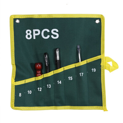 

1Pc Durable Canvas 6810121425 Pockets Spanner Wrench Tool Roll Up Storage Bag GreenWrench Tool Storage BagWrench Bag