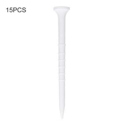 

Greensen Caiton 15pcs Plastic Golf Cup Tip Tees Training Accessories White
