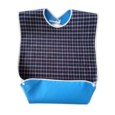 

Siaonvr Waterproof Bib Adult Mealtime Cloth Protector Detachable Disability Aid Aprons