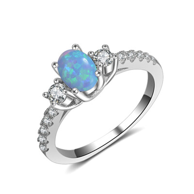 

High Quality Fire Opal 925 Sterling Silver Ring Fashion Jewelry Ring with Clear Crystal Women Elegant Expensive Diamond Ring