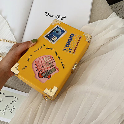 

Qiao Bani 2019 new Korean chic fashion printing box bag trend single shoulder diagonal female bag a generation