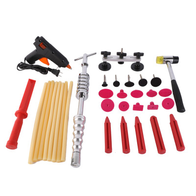 

Ktaxon Car Body Hail Paintless Dent PDR Repair Tools Slide Hammer Puller Kit Bag Red