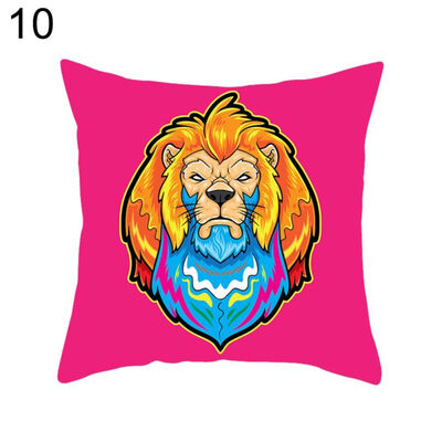 

Mandala Lion Cube Pillow Cover Cushion Case Home Car Sofa Bedroom Hotel Decor
