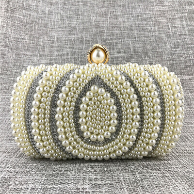 

Tailored Women Crystal Beaded Clutch Evening Chain Crossbody Bags Party HandBag