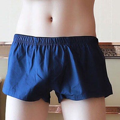 

Men Solid Trousers Elastic Waist Bottoms Gym Sports Underwear Boxer Brief Shorts