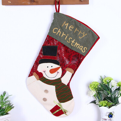 

Tailored Christmas gifts Candy Beads Christmas Santa Claus Snowman Socks Decorations