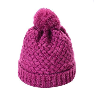

Tailored Fashion Women Men Solid Color Knited Ball Headgear Beanie Tail Hat Cap