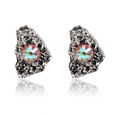 

1 Pair Female Druzy Stone Earrings For Women Jewelry Crystal Druzy Resin Pink Dangle Earrings Teardrop Fashion Earring