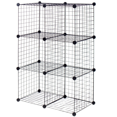 

DIY 6 Cube Grid Wire Cube Shelves