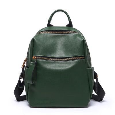 

True leather shoulder bag lady soft leather summer simple square lady leisure bag large capacity tourist Backpack