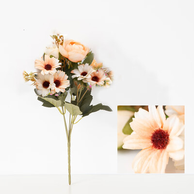 

Camellia Simulation Bouquet Artificial Silk Flower Rose Wedding Home Table Decor