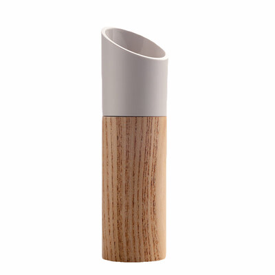 

Kitchen Manual One Handed Wooden Craft Salt Pepper Case Cup Mill Grinder Shaker