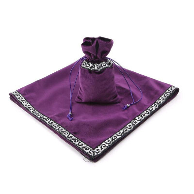 

Altar Tarot Cards Bag Party Table Cloth Board game Tablecloth Divination Wicca Velvet Tapestry Vintage Black Purple Blue