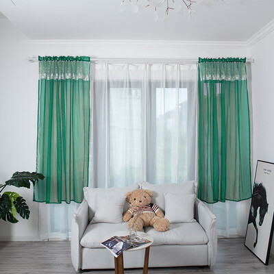 

Toponeto Leaves Sheer Curtain Tulle Window Treatment Voile Drape Valance 1 Panel Fabric