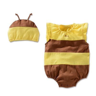 

New Summer Newborn Sleeveless Baby Girls Jumpsuits Clothing Sets Infant Baby Boys Clothes Babies Rompershat 2pcsSet