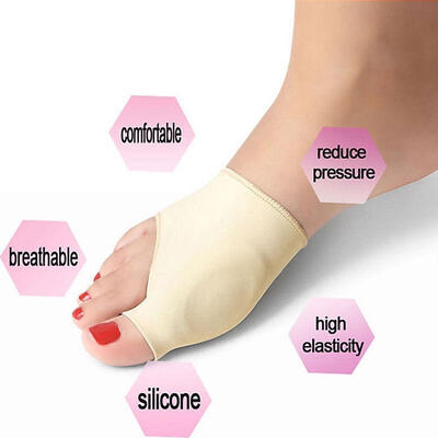 

2Pcs Gel Silicone Toe Bunion Pain Relief Straighteners Separators Alignment Pad