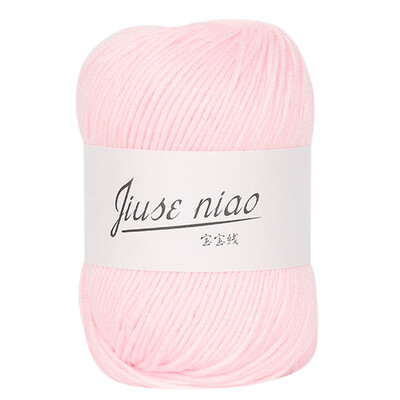 

Toponeto 1PC 50g Chunky Colorful Hand Knitting Baby Milk Cotton Crochet Knitwear Wool A