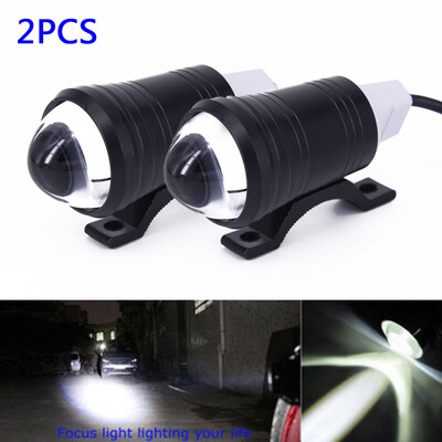 

2pcs Led U1 Motorcycle Headlight Driving Fog Light Spot Lamp Bulbs W Switch