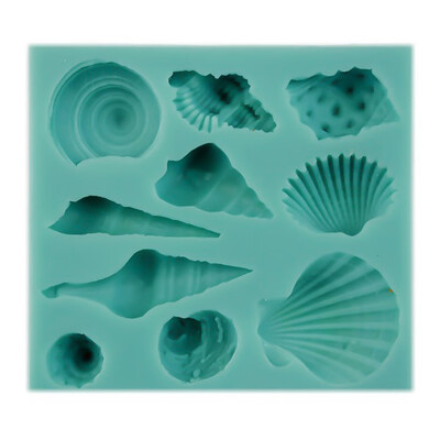 

LIANGchueng Silicone Baking Mold Conch Shell Chocolate Cake Decorating Mould Candy Cookies Baking Mold Ice Tray Mould