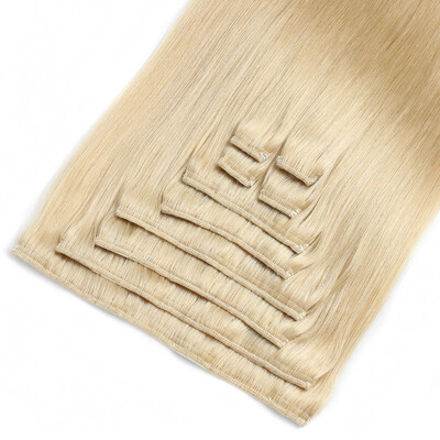 

BHF Hair Clip In Hair Extensions Remy Hair Straight Weave Full Head 7piecelot 85g 1B