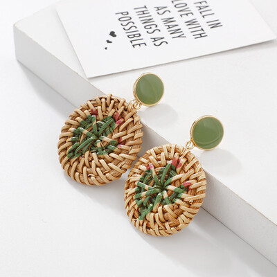 

Flashbuy Acrylic Drop Earring For Women Metal Geometric Natural Grain Resin Earrings Girls Acrylic Jewelry Wedding Accessories