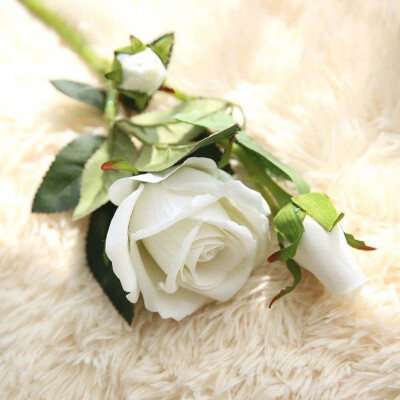 

Gobestart Artificial Fake Roses Flannel Flower Bridal Bouquet Wedding Party Home Decor A