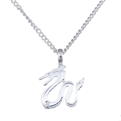 

Fashion Jewelry Animal Ornaments Zodiac Confidence Dragon Logo Alloy Clavicle Pendants Short Necklace Gift