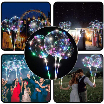 

Reusable Luminous Led Balloon Transparent Round Bubble Decoration Party Wedding