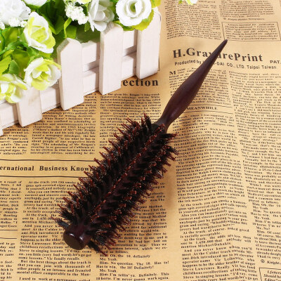 

Greensen Professional Wooden Handle Anti-static Curly Hair Comb Hairdressing Radial Round BrushRoller Salon