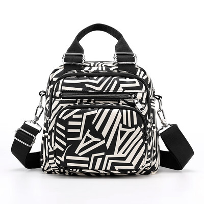 

Fashion Shoulder Bag Nylon Oxford Cloth Handbag Single Shoulder Slant Bag Printing Multipurpose Backpack Canvas