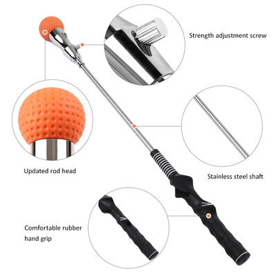

Golf Swing Trainer Tools Golf Swing Rod Training Aids Beginner Gesture Correction Aid