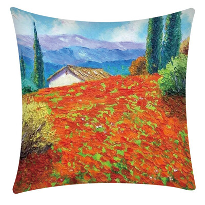 

〖Follure〗Pillow Case Polyester Fiber Cushion Sofa Car Cushion Cover Home Decoration