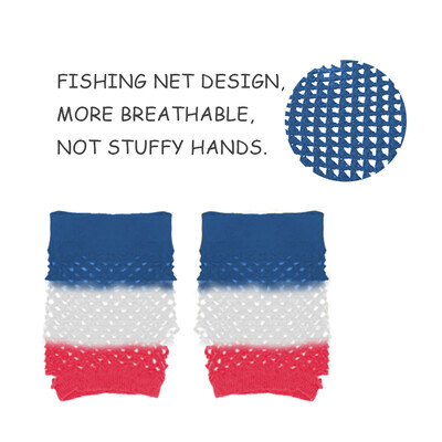 

Three color Nylon Fishing Net Gloves for Independence Day Party Decorations Props