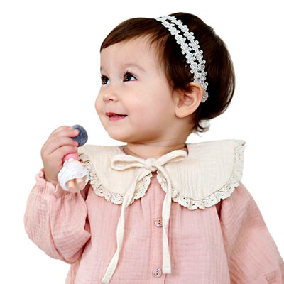 

Toddler Girl Kid Fake False Collar Baby Lace Cotton Detachable Tie Ribbon Choker S01
