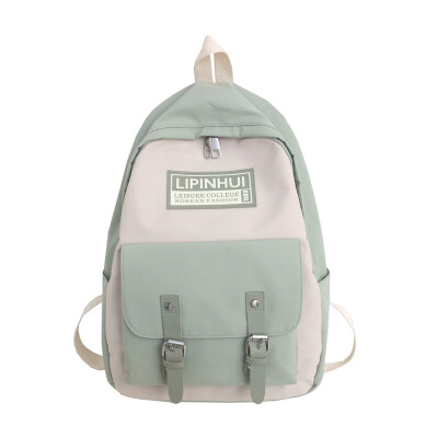 

Avocado Green Panya Bookbag Flowers Campus Korean version of high school students ins Japanese&wind backpack shoulder bag