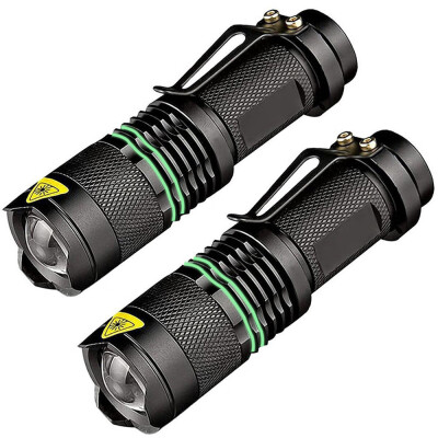 

Saidsome Bright 3 Modes Small Aluminum Flashlight Torch Adjustable Focus Zoom Light Lamp flashlight lamp