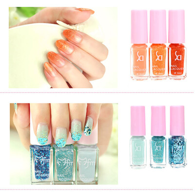 

Magic Three-color Gradient Nail Polish Set Environmental Health Candy Colors Nontoxic