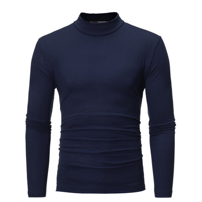 

MENS ROLL NECK LONG SLEEVE HIGH QUALITY COTTON TOP NECK TURTLE NECK 1PC